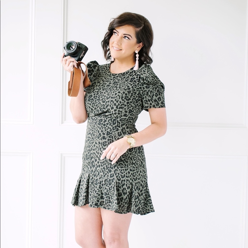 Express Leopard Print Dress Size: Small